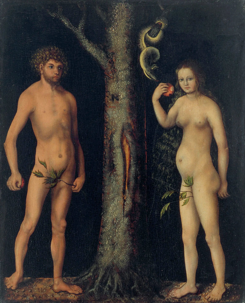 Adam i Ewa - Lucas Cranach Starszy