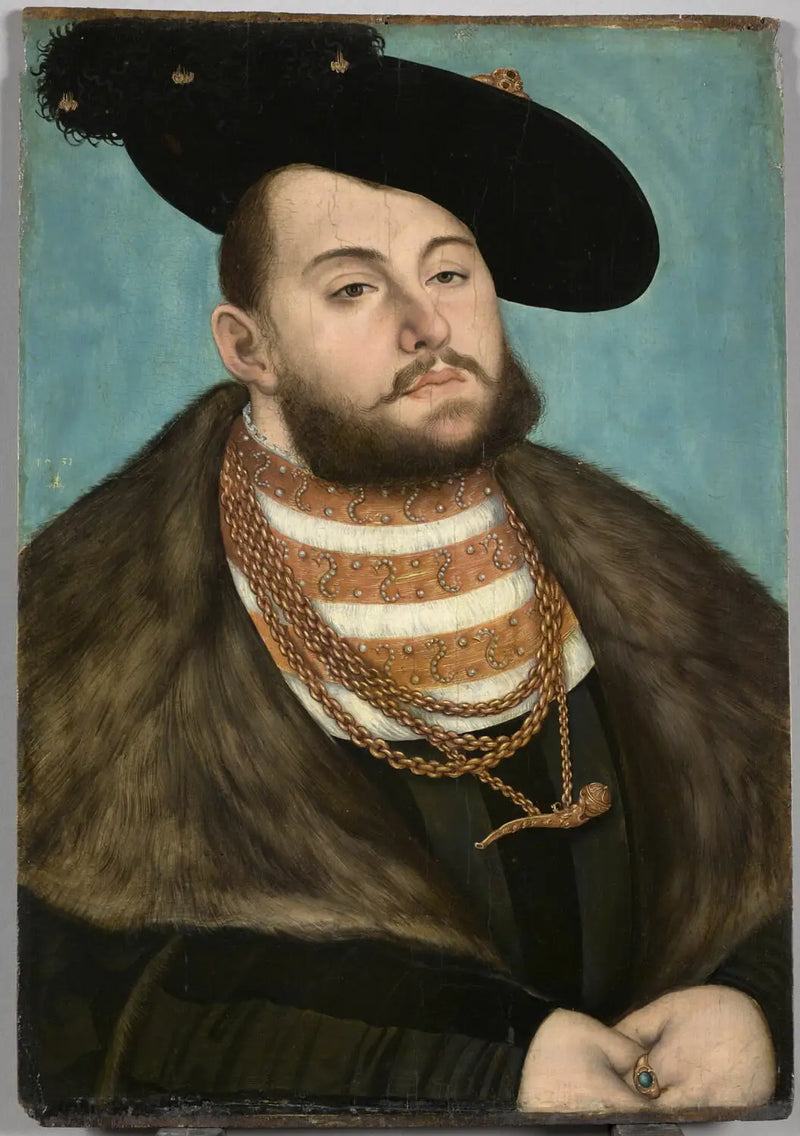 Portret Jeana-Fryderyka Wielkodusznego - Lucas Cranach Starszy