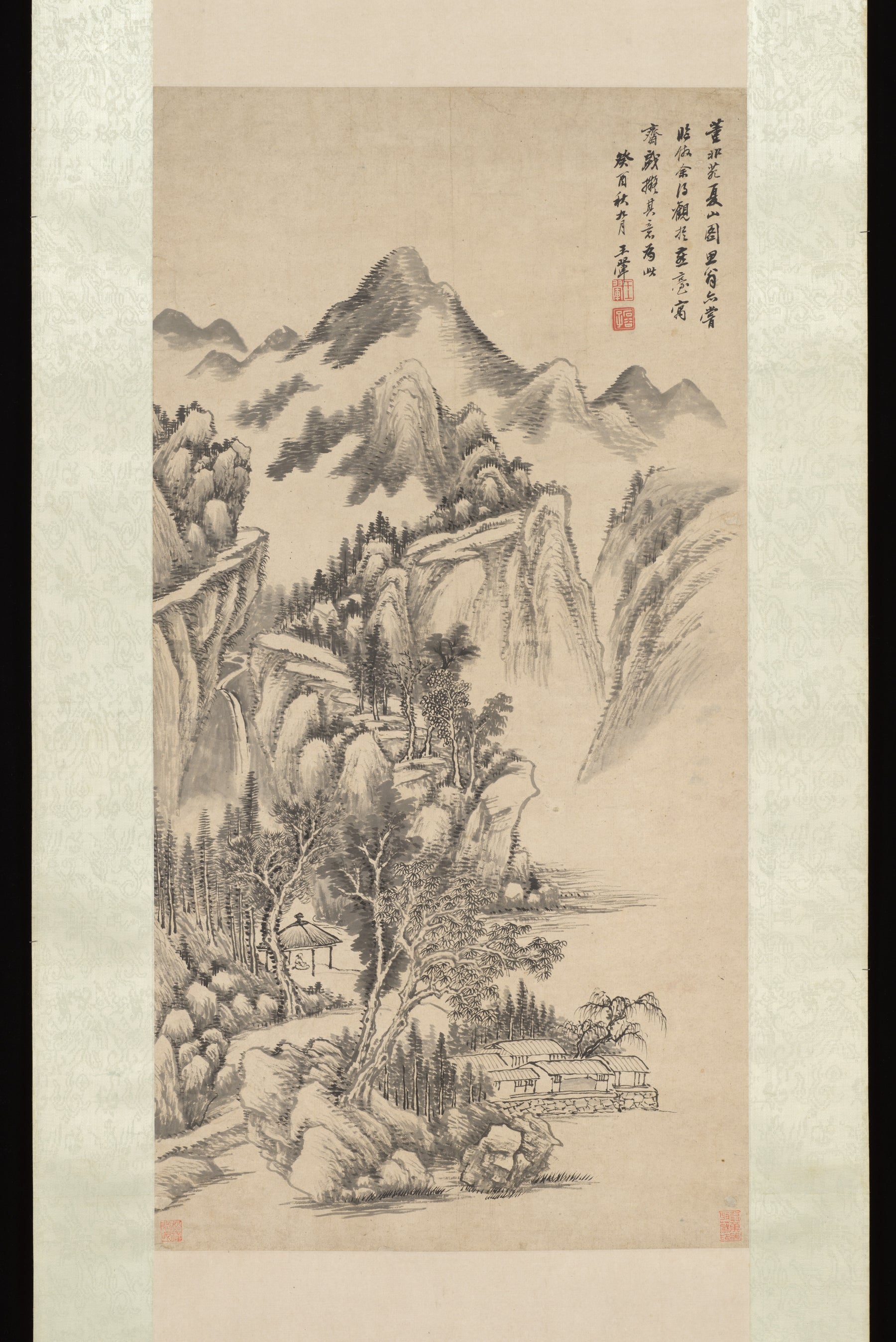 Landscape, Wang Hui, dated 1693 — peinture chinoise