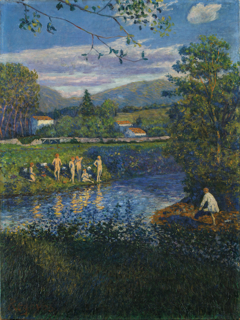Baignade à Rentería - Darío de Regoyos - Alpha Reproduction