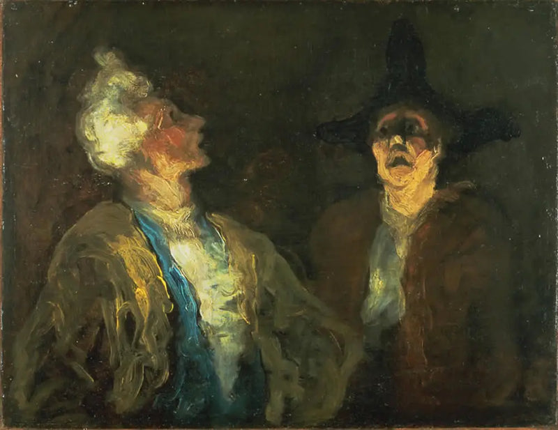 Dwóch aktorów (scena komediowa) - Honoré Daumier