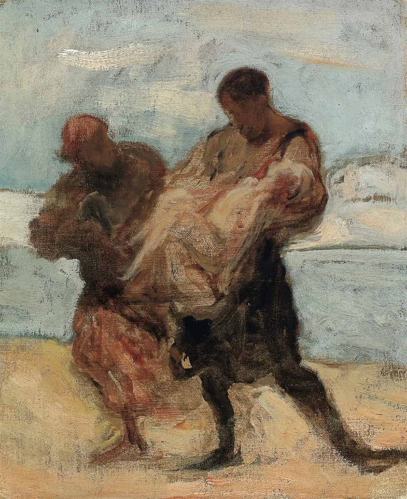 Ratunek - Honoré Daumier
