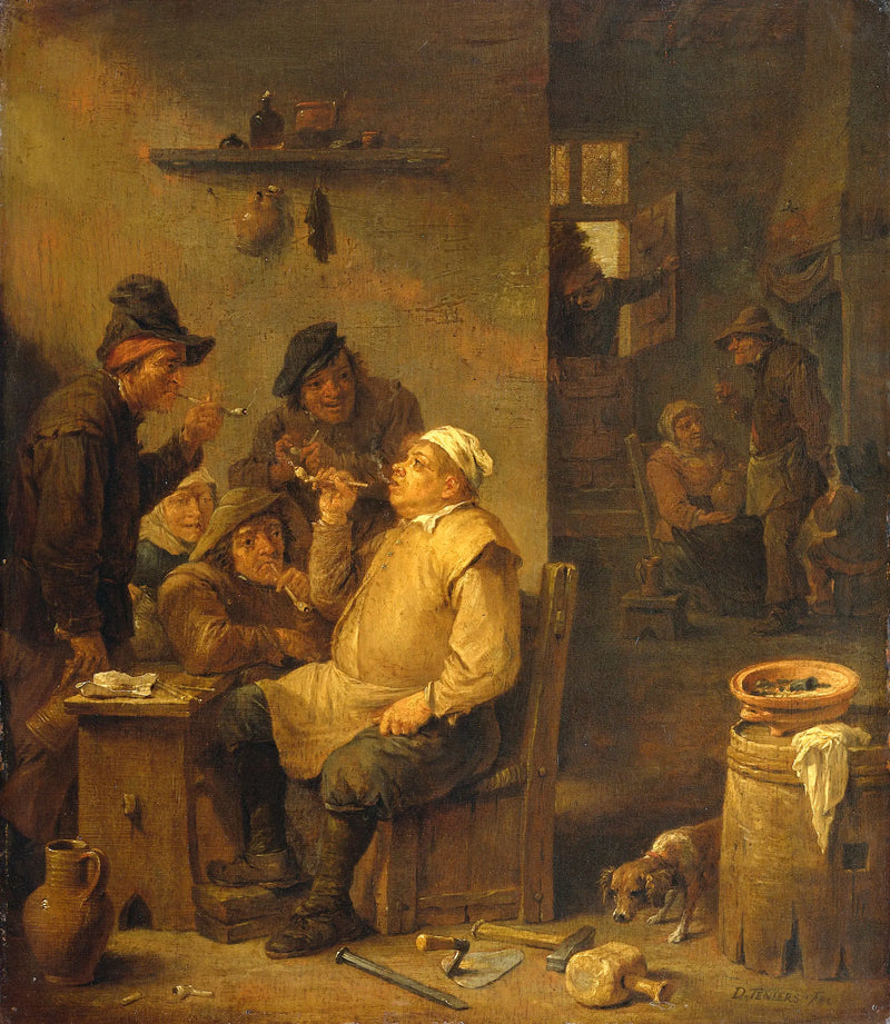 Murarz palący fajkę - David Teniers Młodszy