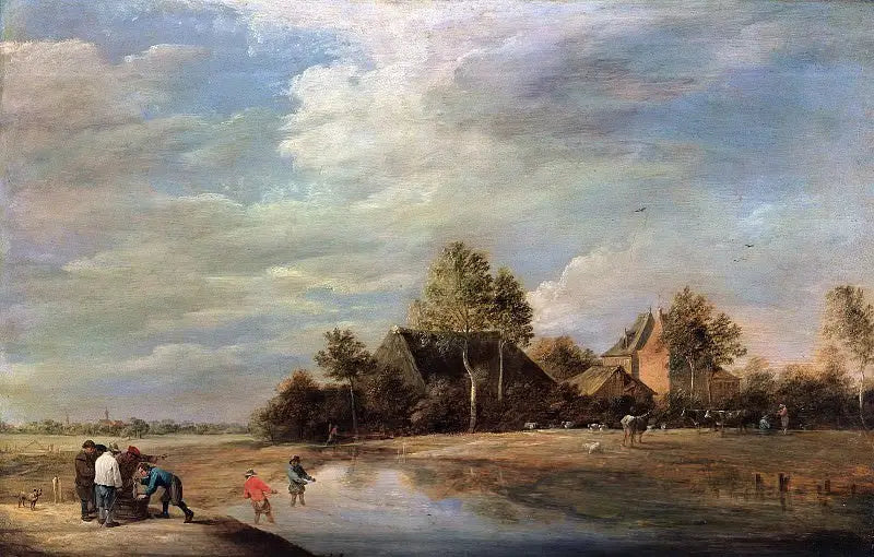 Pejzaż z rybakami - David Teniers Młodszy