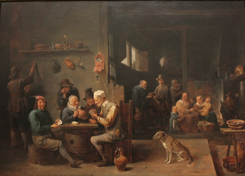 Część kart w hotelarstwie - David Teniers Młodszy