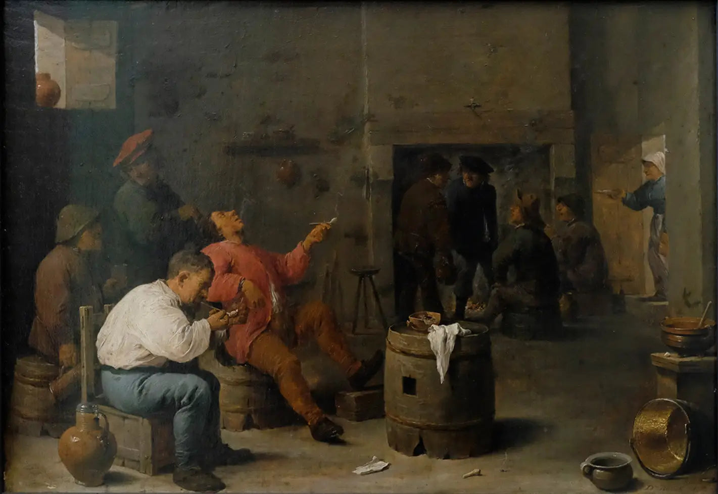 Salon de ferme - David Teniers le Jeune - Alpha Reproduction