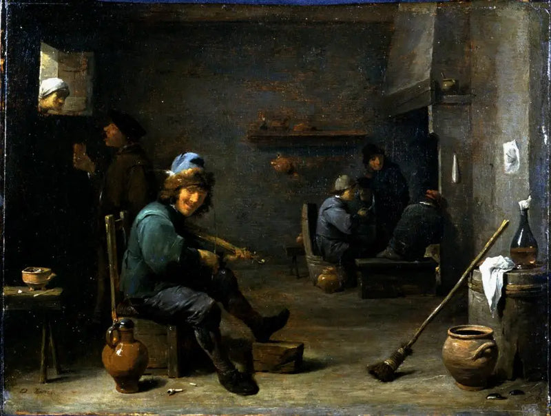 Skrzypek w tawernie - David Teniers Młodszy