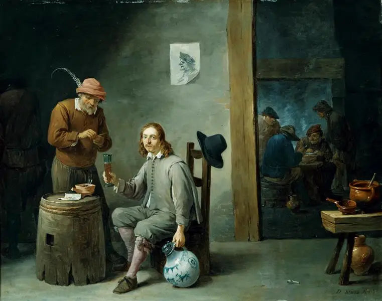 Autoportret w kabarecie - David Teniers Młodszy