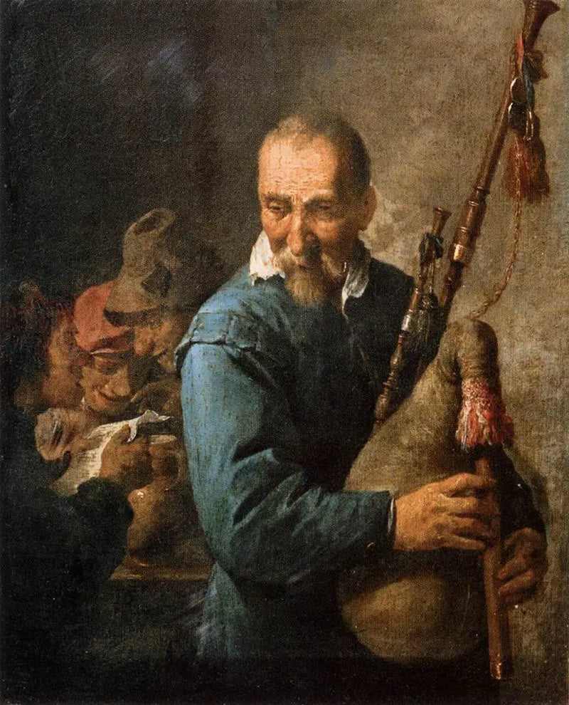 Gracz na musette - David Teniers Młodszy