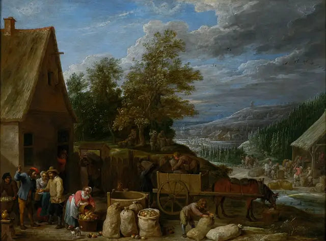 Les Quatre Saisons (Automne) - David Teniers le Jeune - Alpha Reproduction