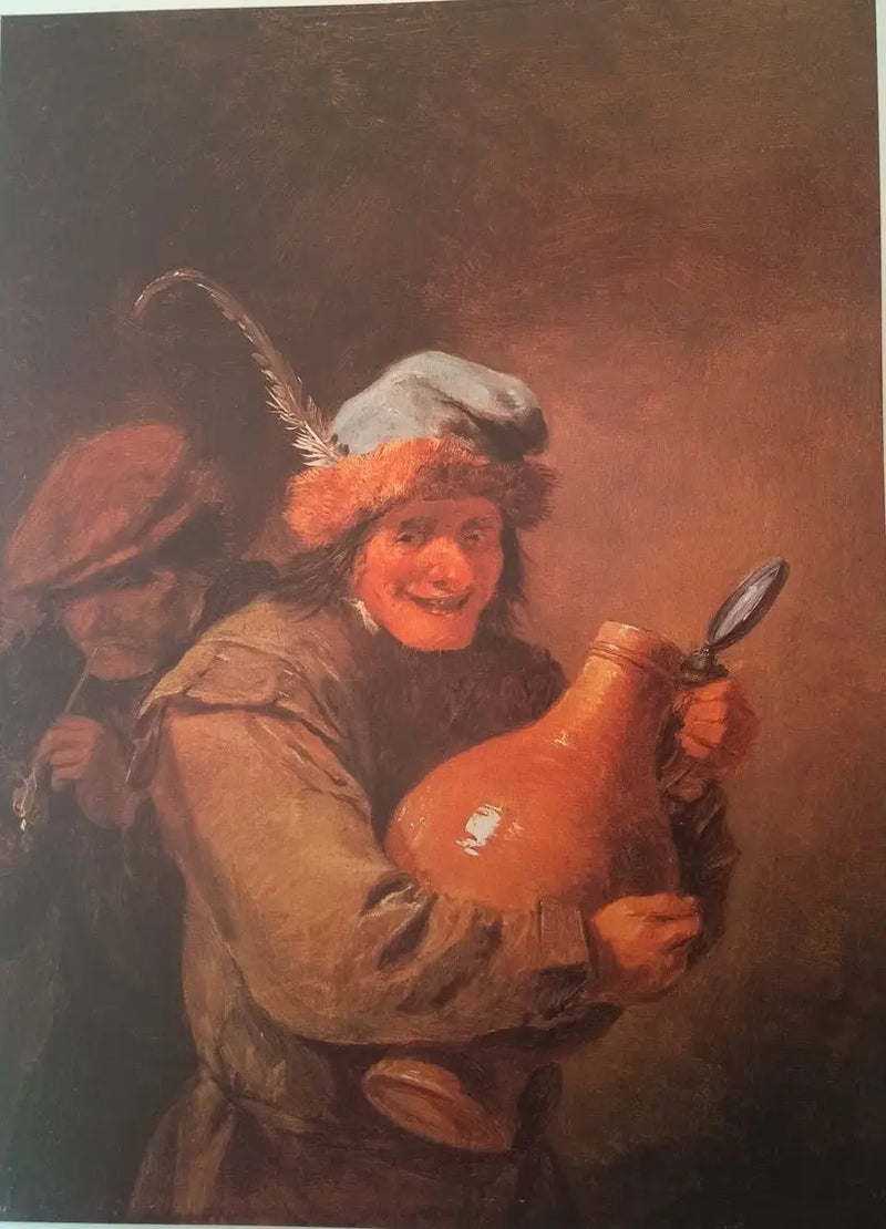 Wesoły pijak z dużym dzbankiem - David Teniers Młodszy