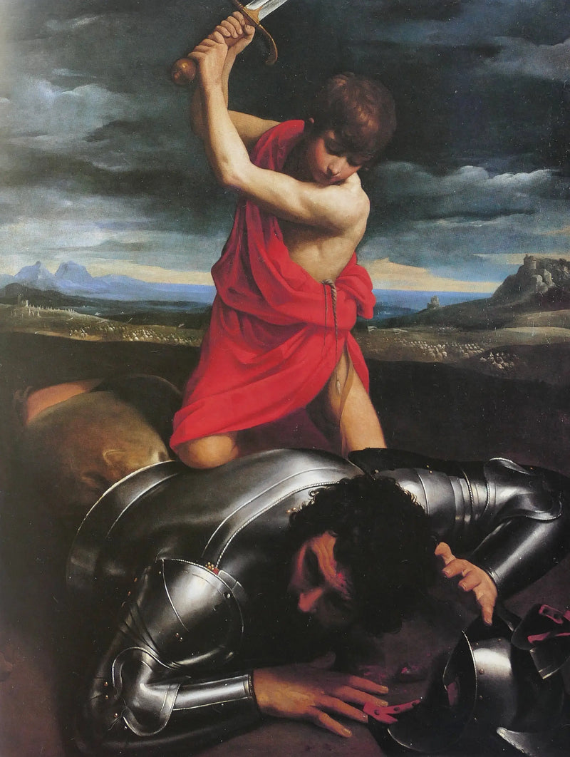 David odcinający głowę Goliata - Guido Reni