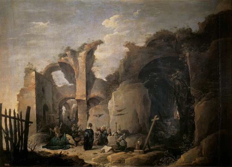Pokusy św. Antoniego, opat - David Teniers Młodszy