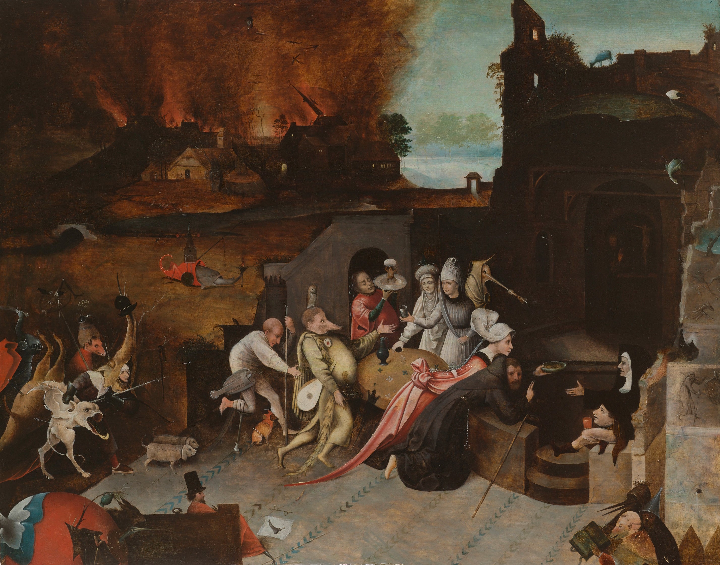 Kuszenie św. Antoniego - Hieronymus Bosch