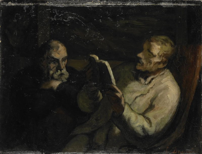 Czytanie - Honoré Daumier