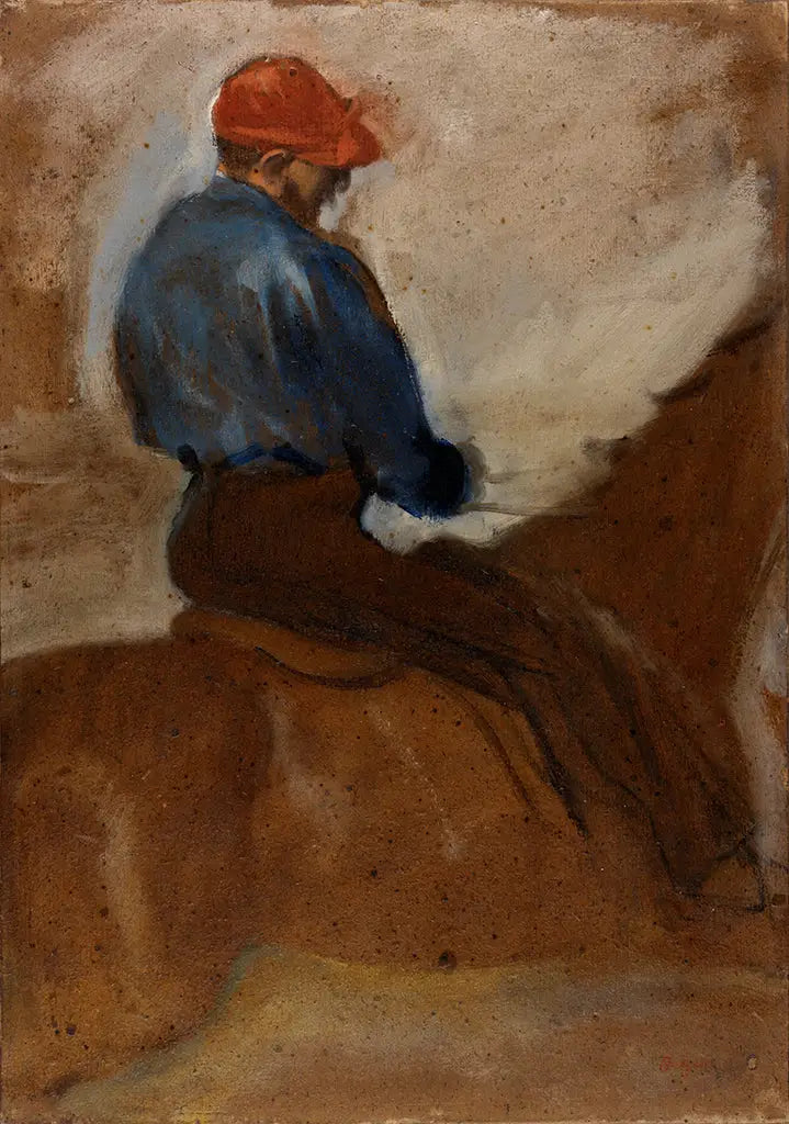 Dżokej z czerwoną czapką - Edgar Degas