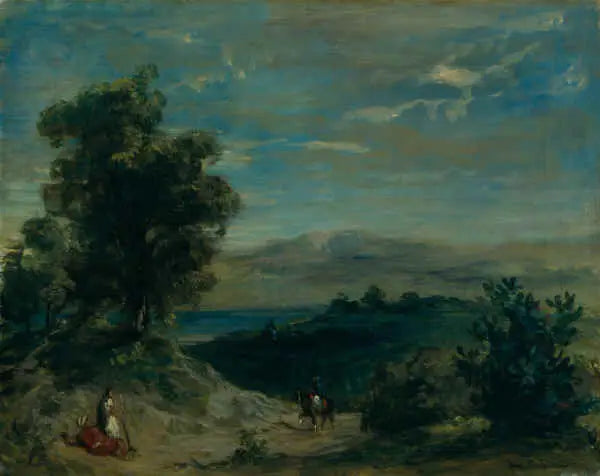 Krajobraz Maroka - Eugène Delacroix