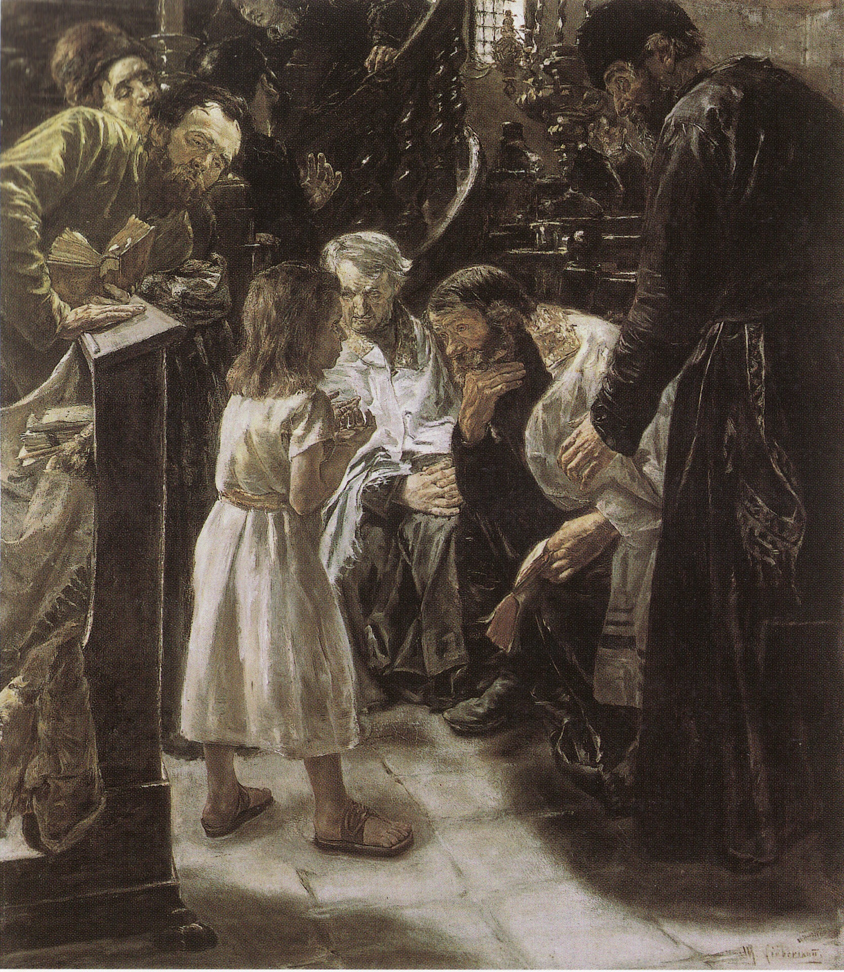 Jezus wśród doktorów - Max Liebermann