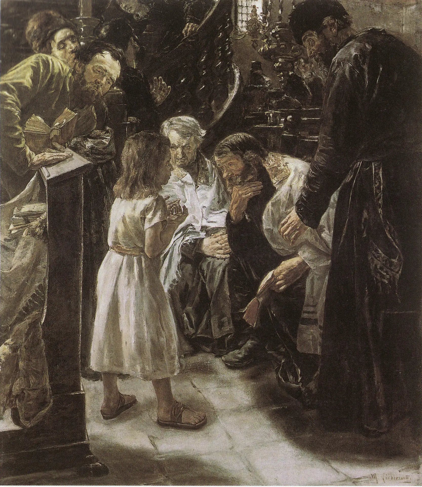 Jésus parmi les docteurs - Max Liebermann - Alpha Reproduction