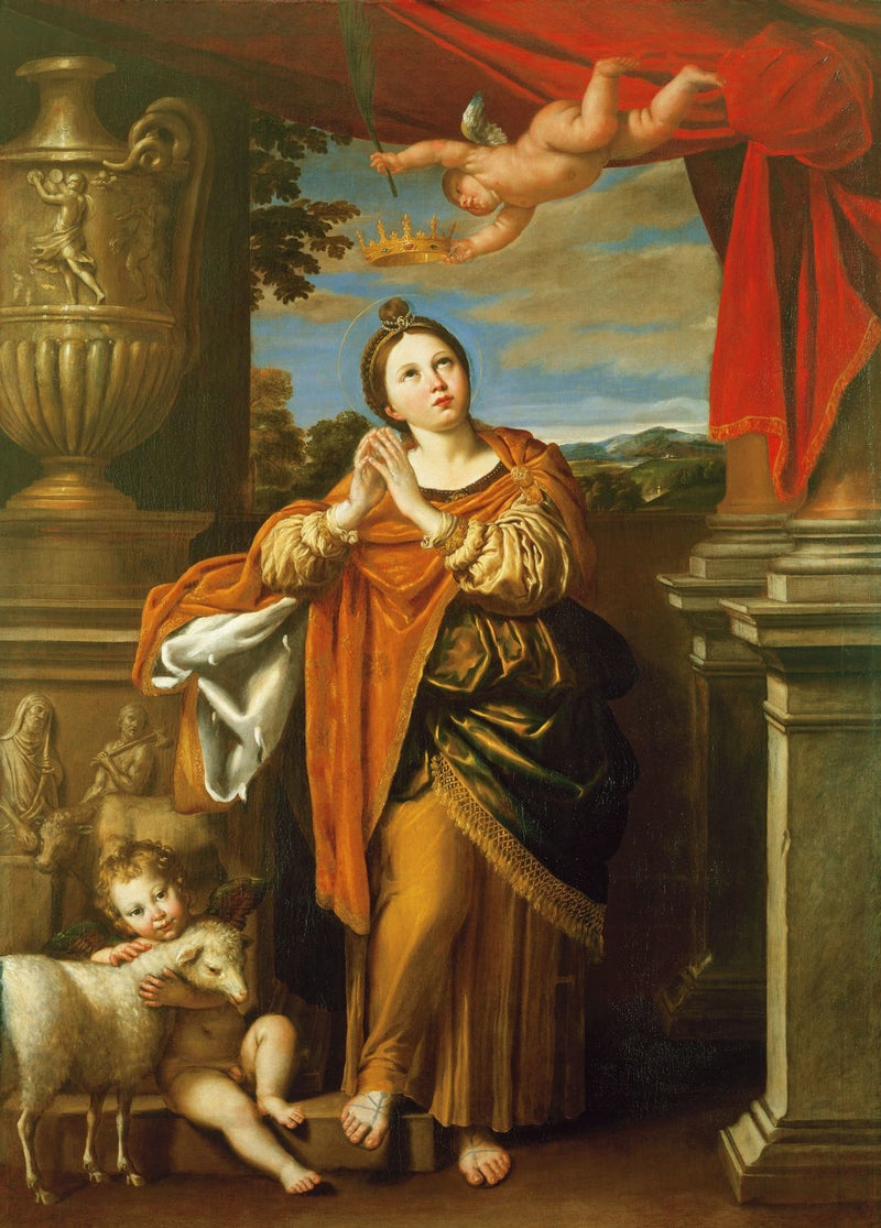 Święta Agnieszka - Domenichino