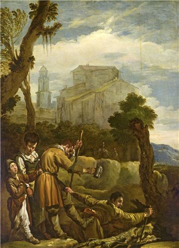 Des aveugles guidant des aveugles - Domenico Fetti image 1 reproduction réalisée par Alpha Reproduction