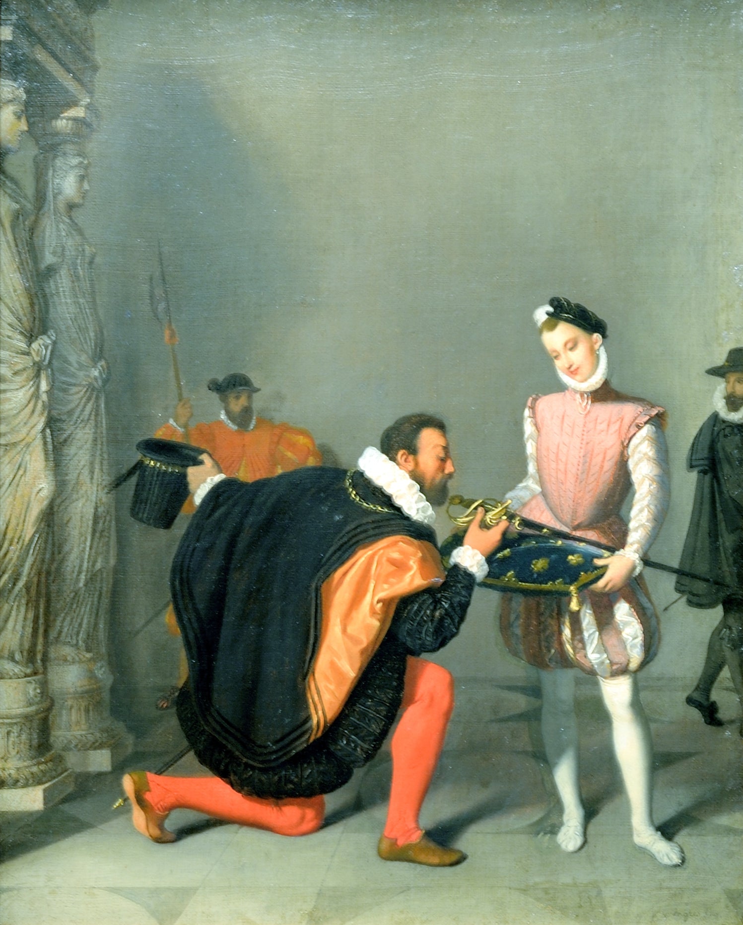 Don Pedro de Toledo całujący miecz Henryka IV - Jean-Auguste-Dominique Ingres