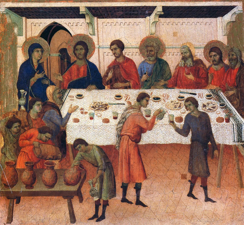 Zaślubiny w Kanie - Duccio di Buoninsegna