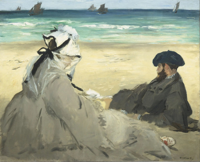 Na plaży - Édouard Manet