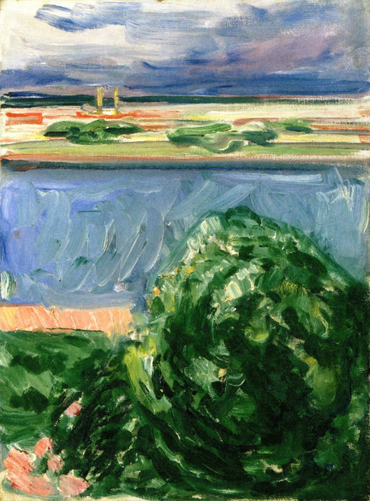 Reproduction du tableau « canal aux nuages noirs - Edvard Munch » par Alpha Reproduction en peinture à l’huile