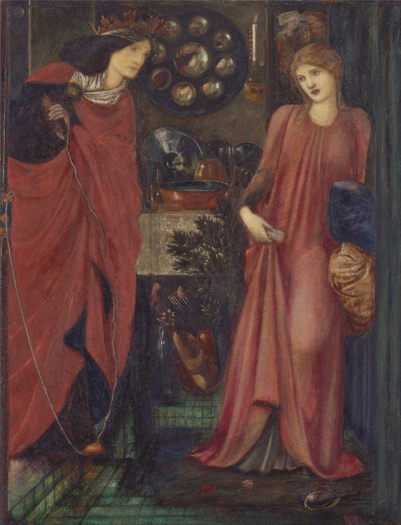 Piękna Rosamund i królowa Eleanor - Edward Burne-Jones