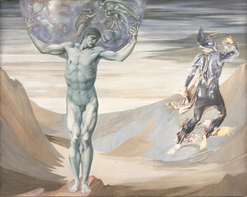 Atlas przemieniony w kamień - Edward Burne-Jones