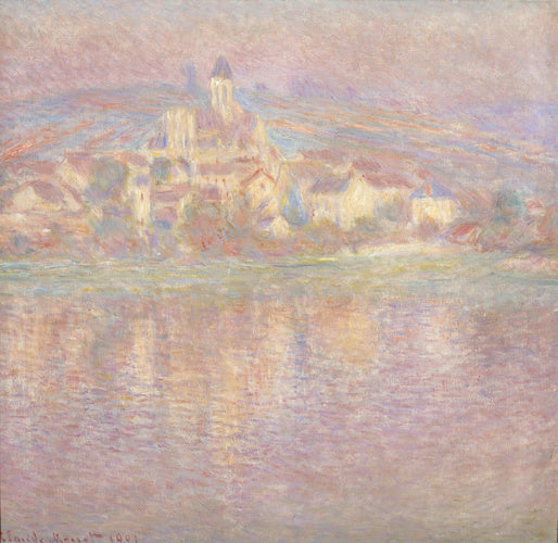 🌅 Efekt zachodzącego słońca w Vétheuil – Claude Monet (1901)