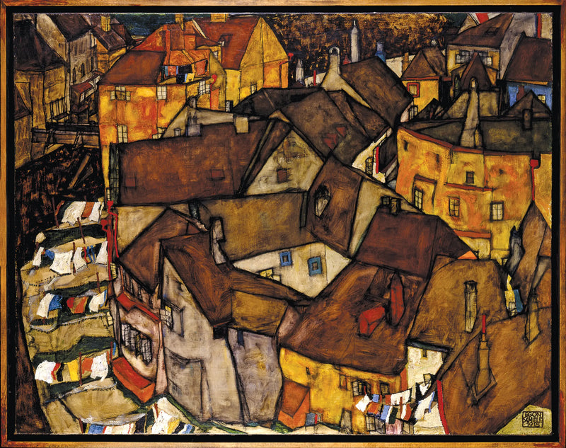 Croissant z Domów (Małe Miasto V) - Egon Schiele