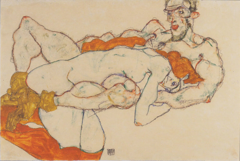 Kochankowie - Egon Schiele
