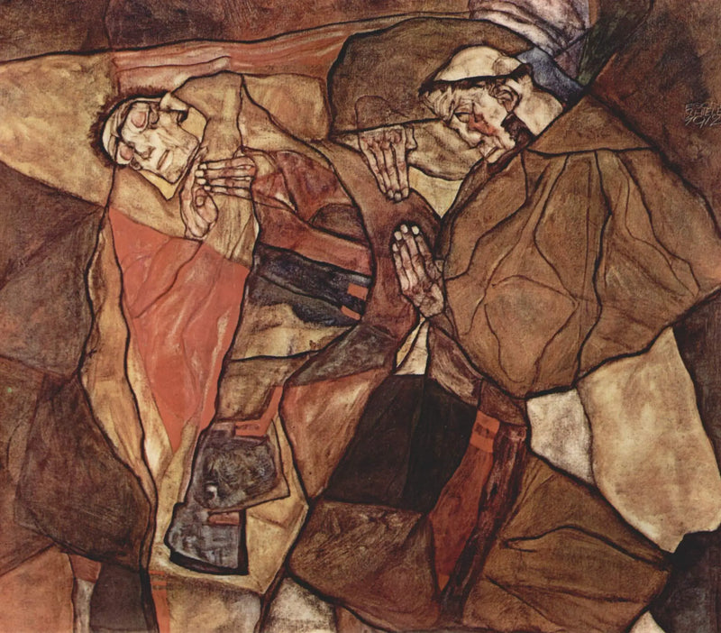 Agonia (Zmaganie na Śmierć) - Egon Schiele
