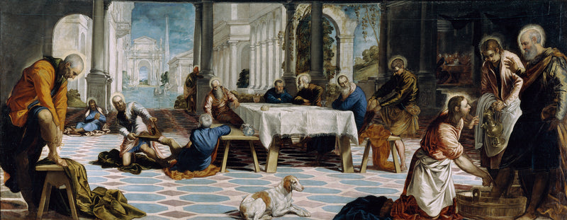 Płukanie stóp - Jacopo Tintoretto