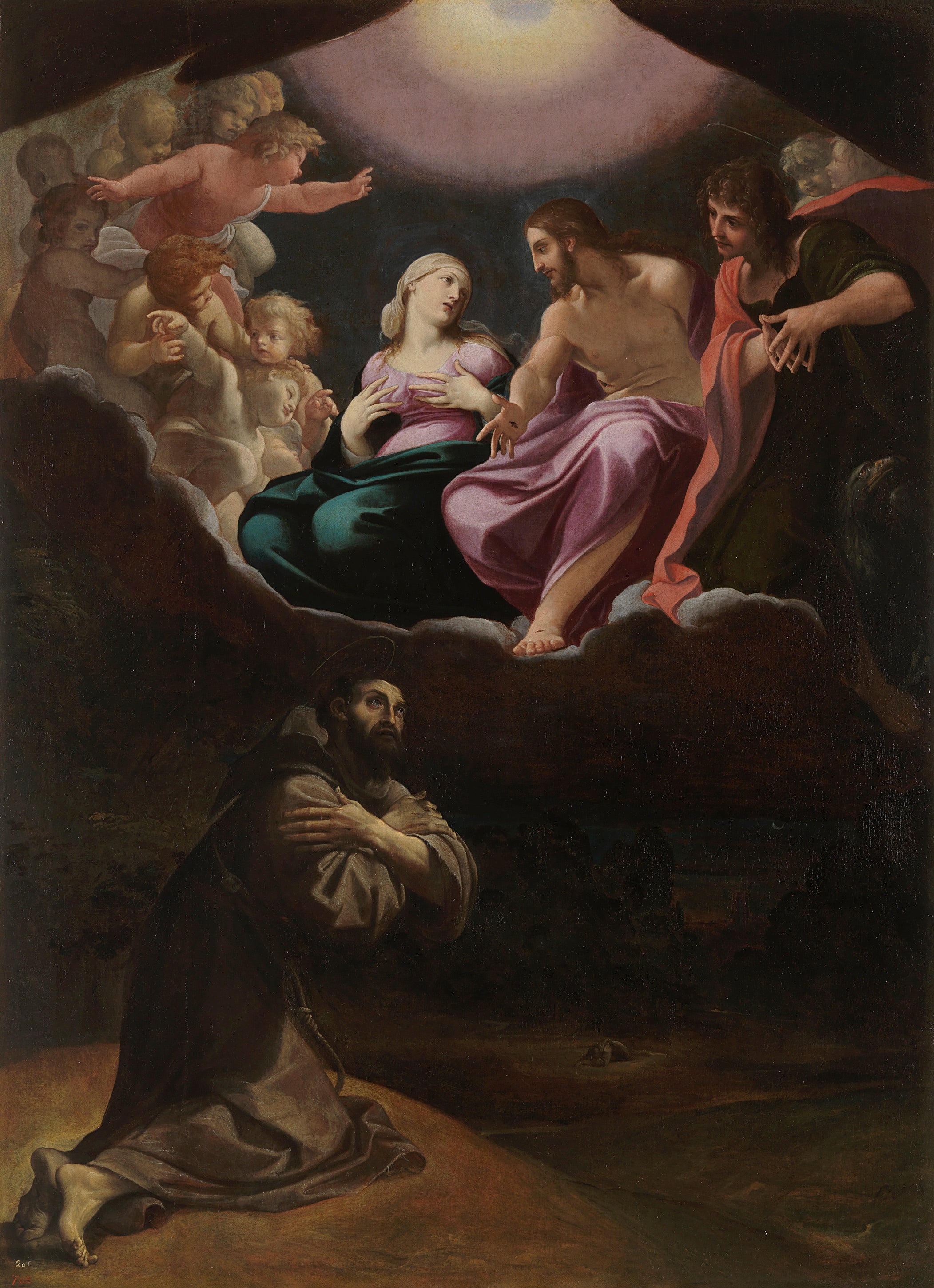Saint François d’Assise dans la Portioncule - Ludovico Carracci - Alpha Reproduction