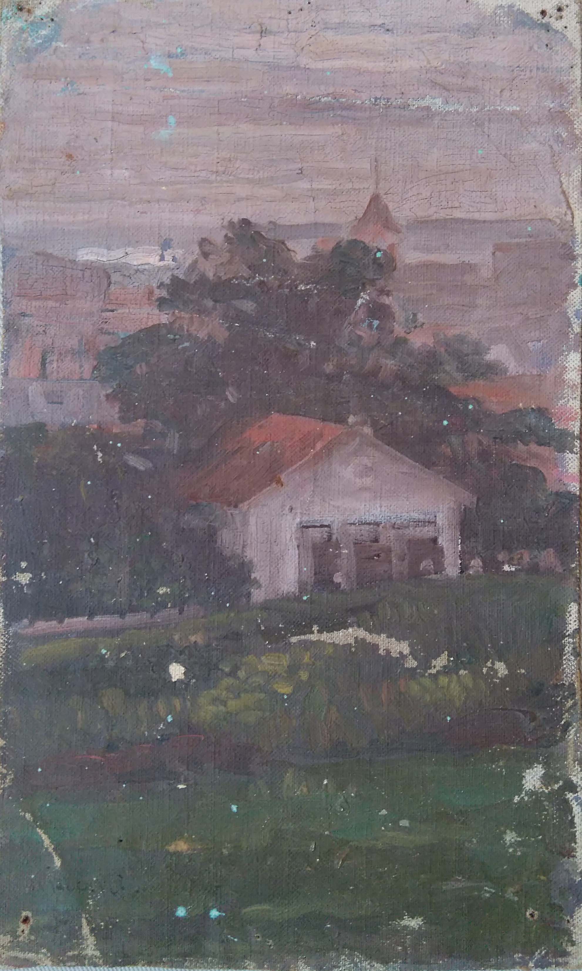 Paysagem com casa - Eliseu Visconti