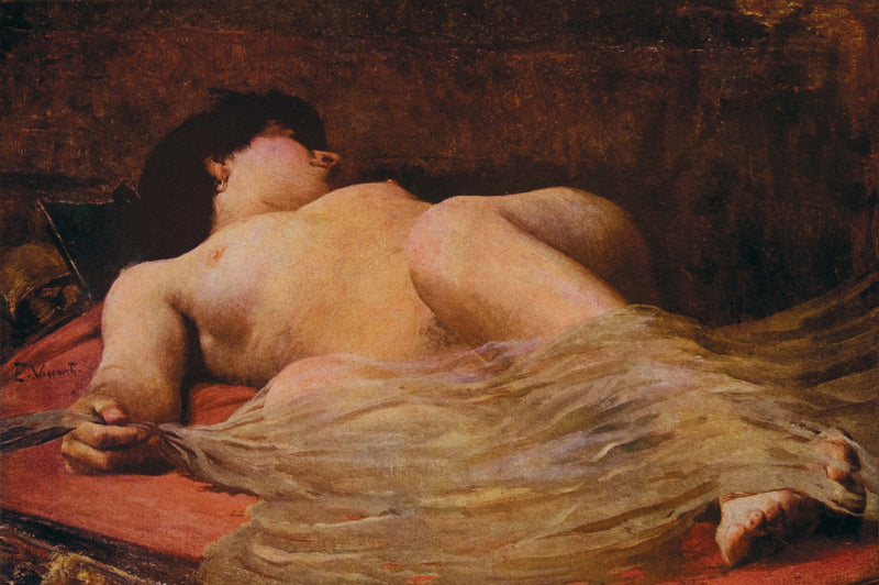 Nu feminino com véu - Eliseu Visconti