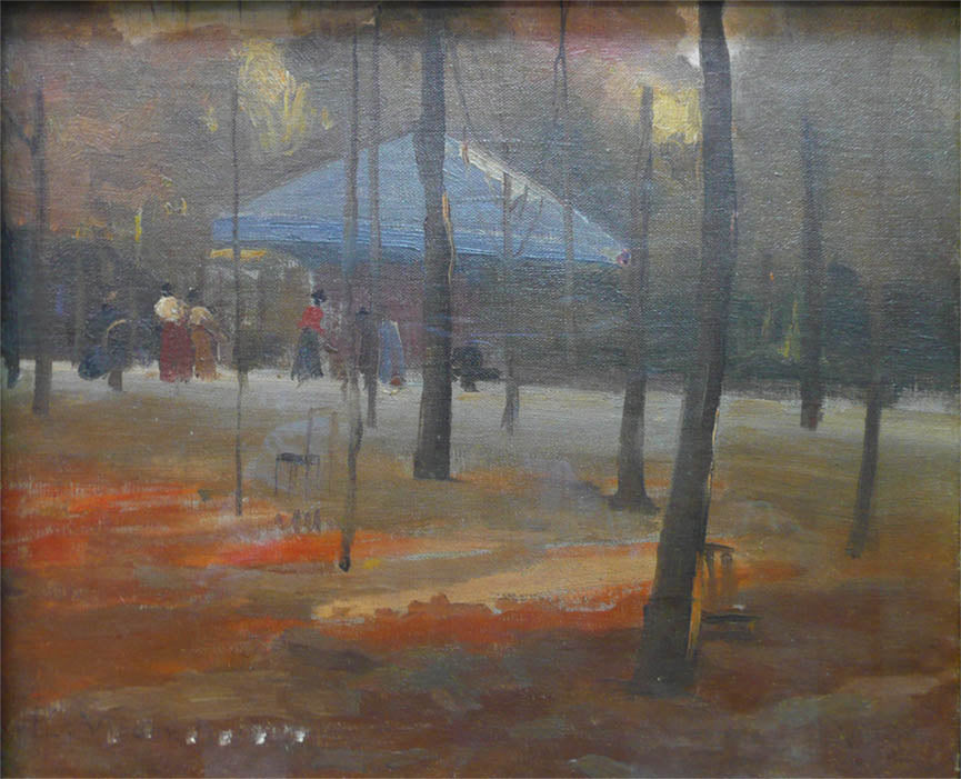 Pavilhão no Jardim de Luxemburgo - Eliseu Visconti