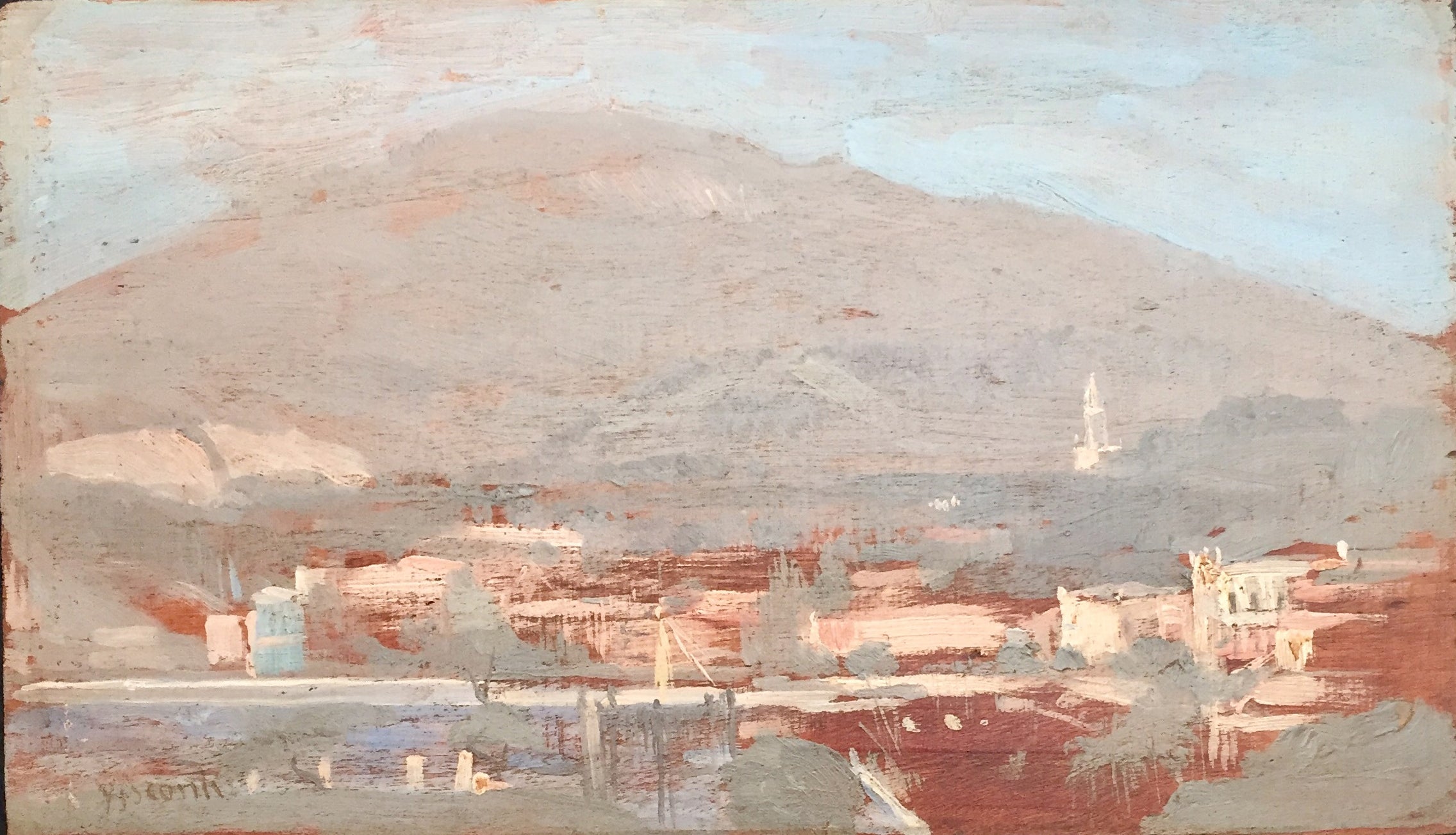 Morro com casario - Eliseu Visconti