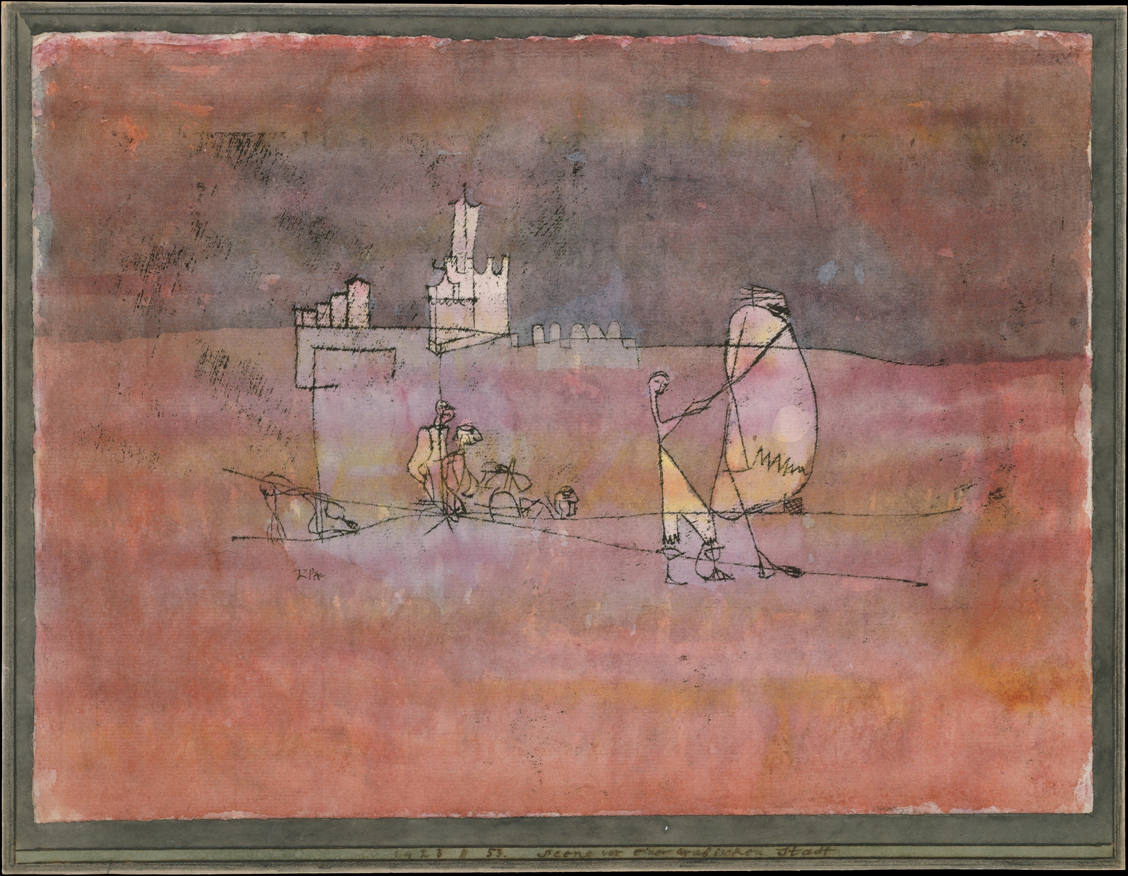 Epizod przed arabskim miastem - Paul Klee