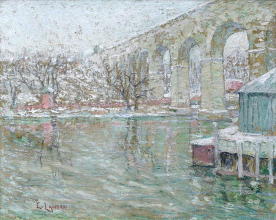 High Bridge - Hiver - Ernest Lawson