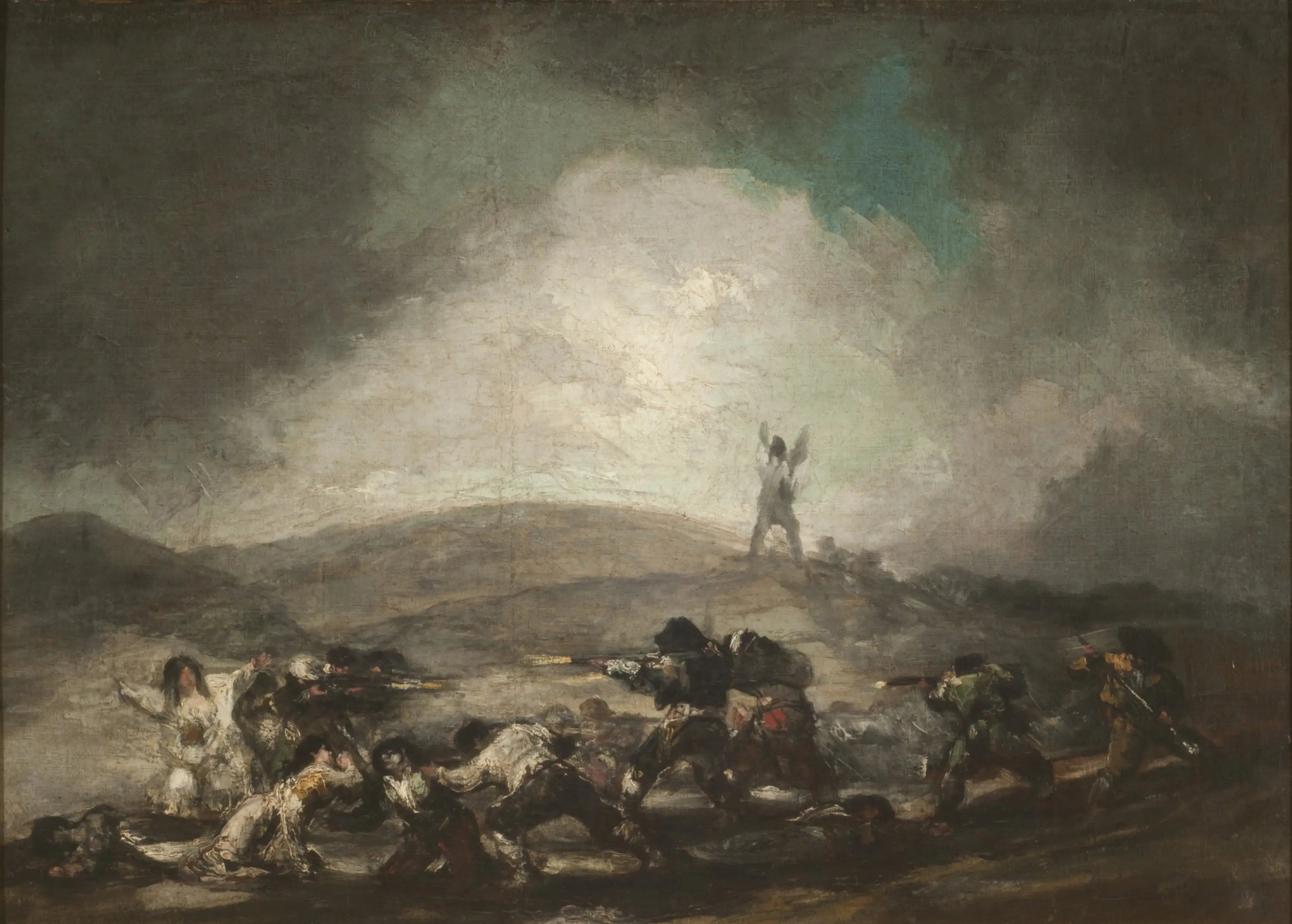 Reproduction du tableau « Scène de guerre - Francisco de Goya » par Alpha Reproduction en peinture à l’huile