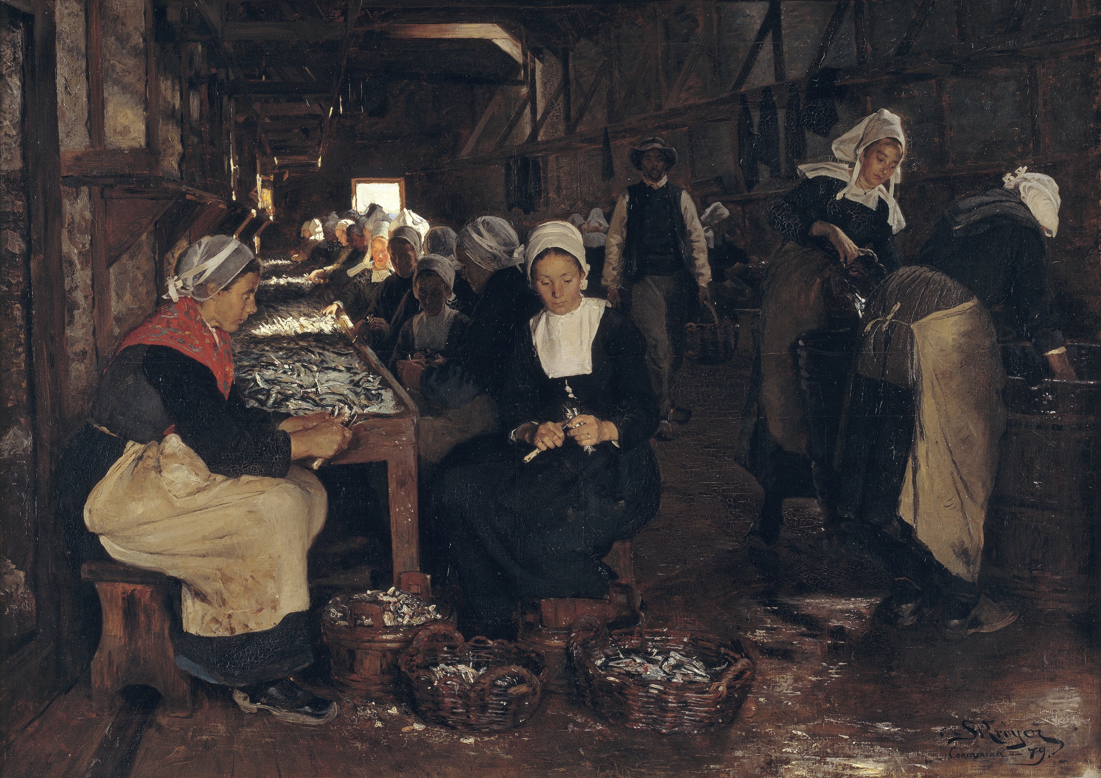 I sardynki w Concarneau - Peder Severin Krøyer