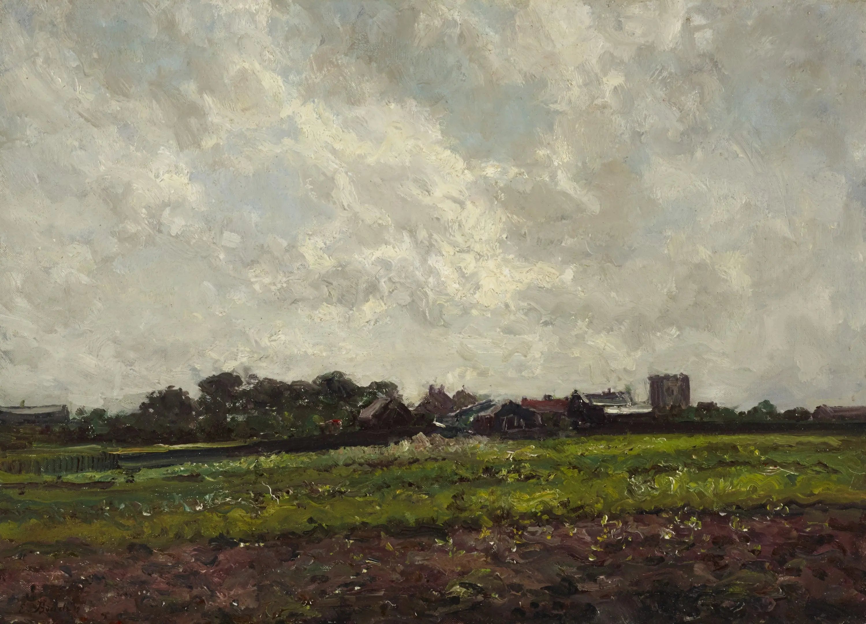 Reproduction du tableau « Étude - Eugène Boudin » par Alpha Reproduction en peinture à l’huile