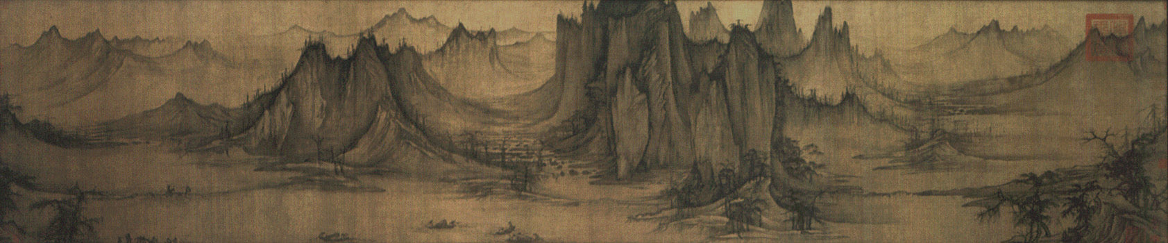Chant du soir des pêcheurs, Xu Daoning, vers 1049 — peinture chinoise