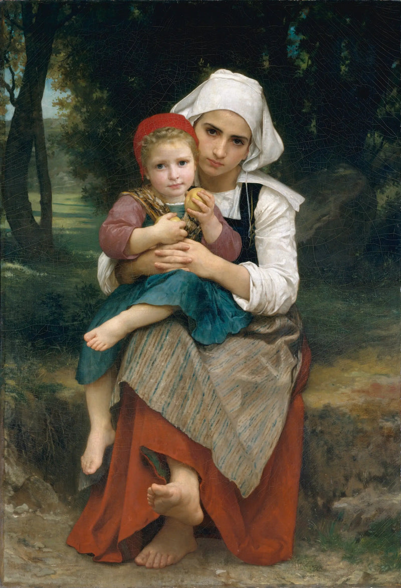 Brat i siostra bretońscy - Bouguereau