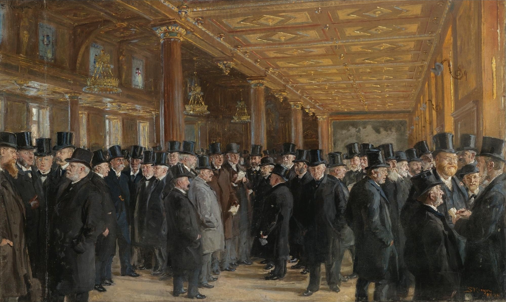 Z giełdy kopenhaskiej (Studium) - Peder Severin Krøyer