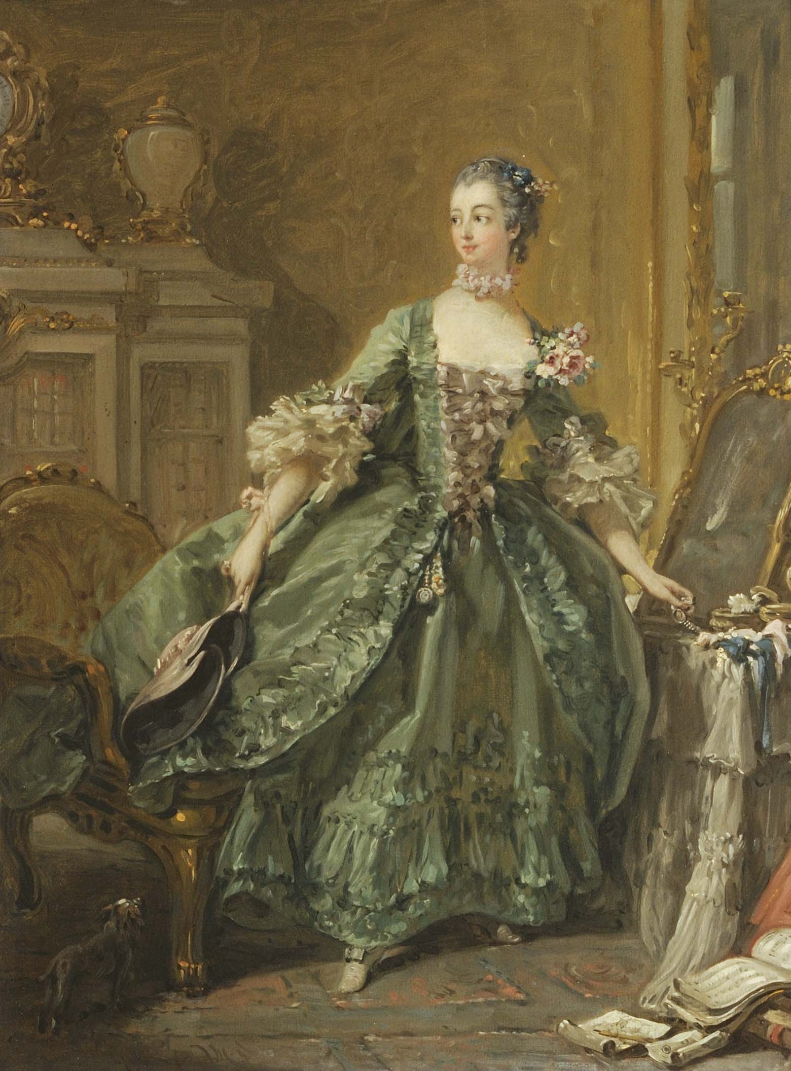 Esquisse pour un portrait de Madame de Pompadour (1721–1764) - François Boucher